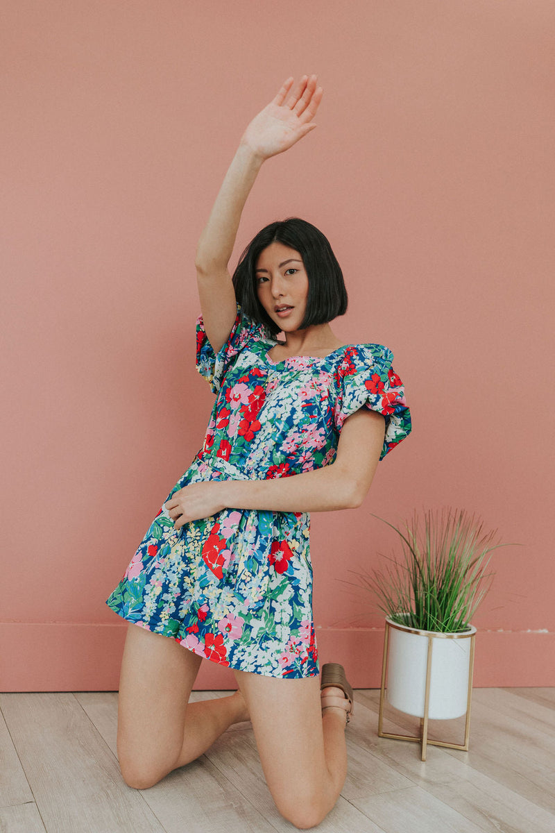 Be A Standout Floral Romper