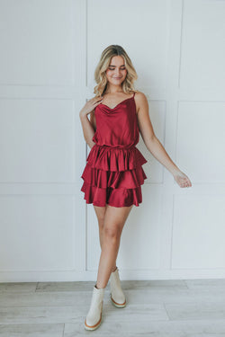 Love You More And More Ruffle Dress