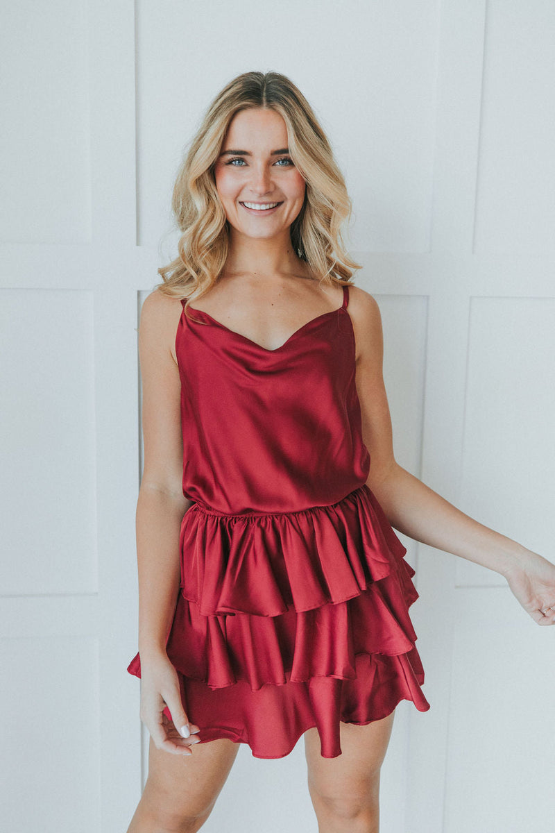 Love You More And More Ruffle Dress