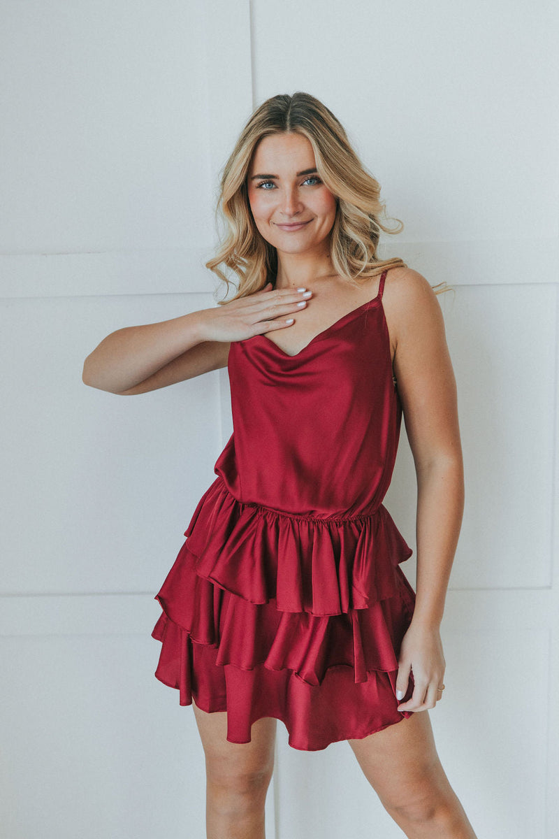 Love You More And More Ruffle Dress
