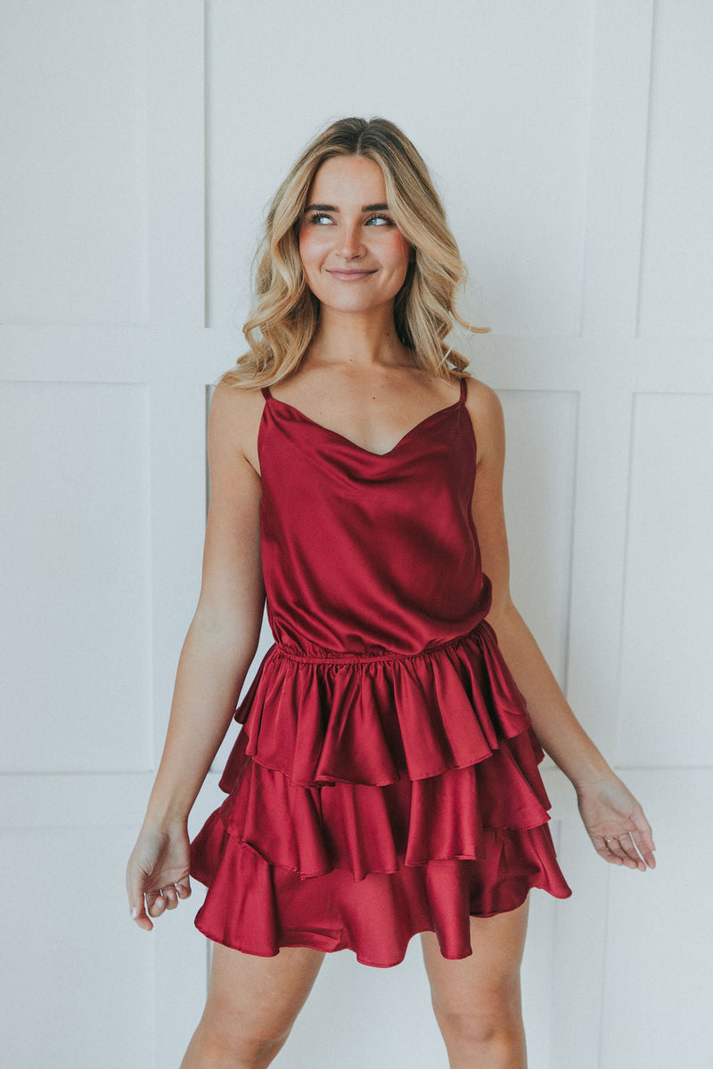Love You More And More Ruffle Dress
