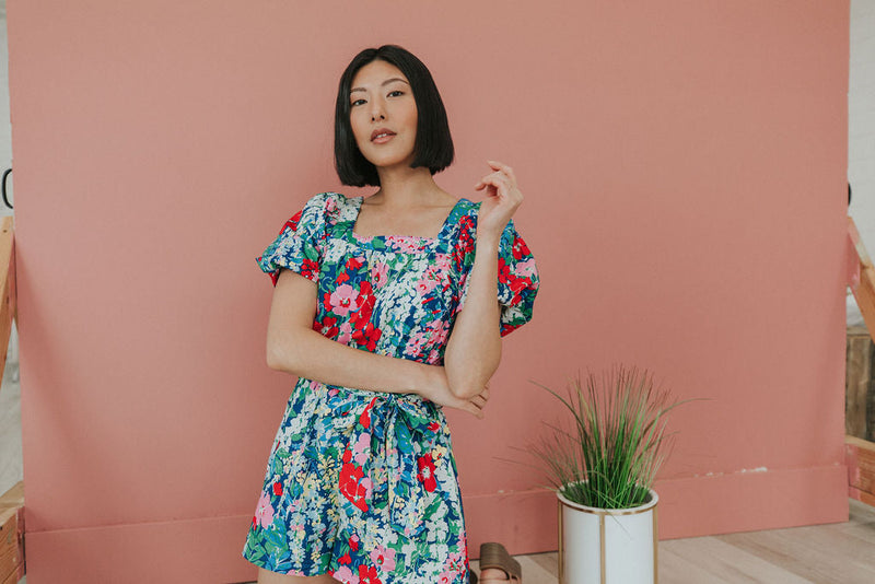 Be A Standout Floral Romper