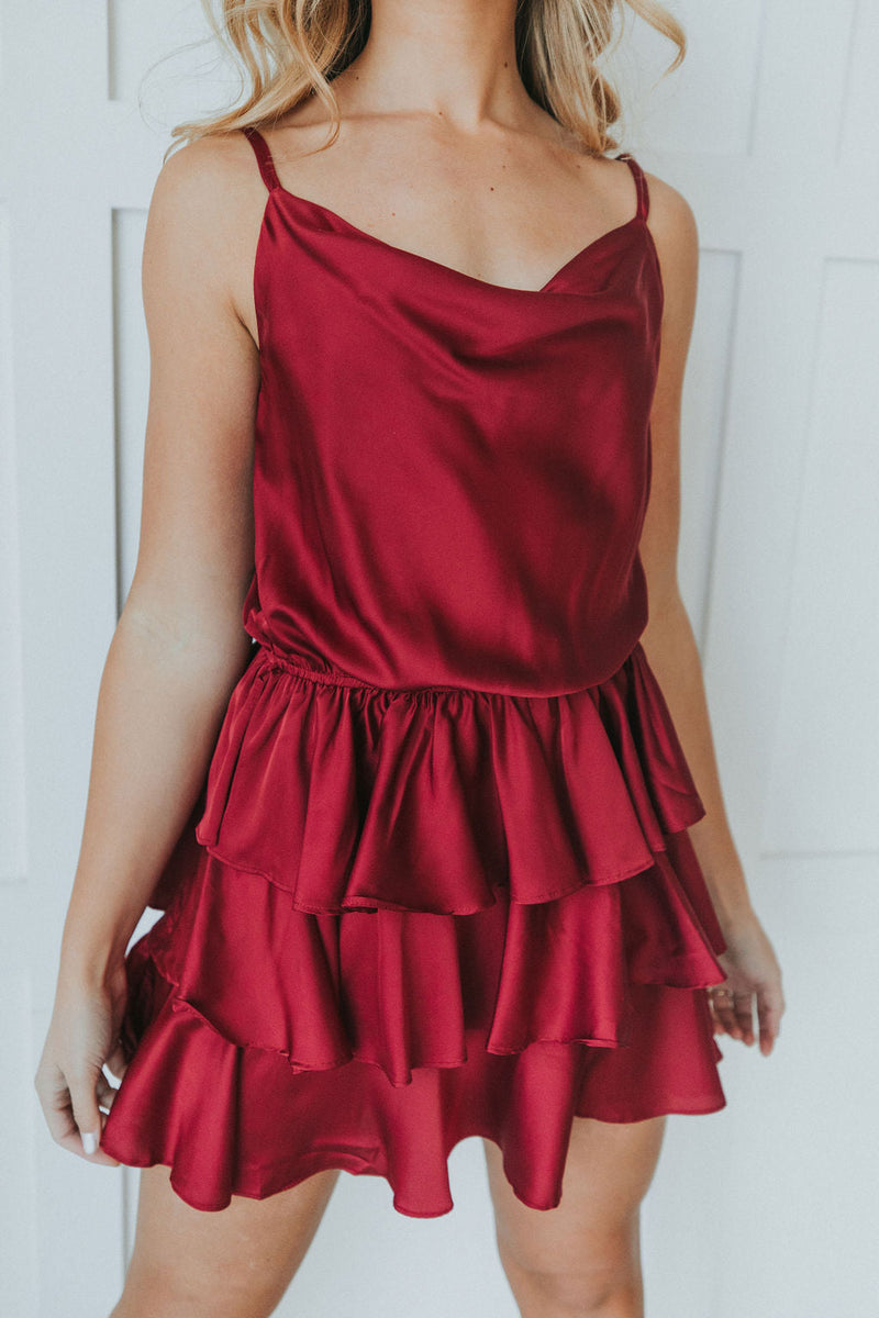 Love You More And More Ruffle Dress