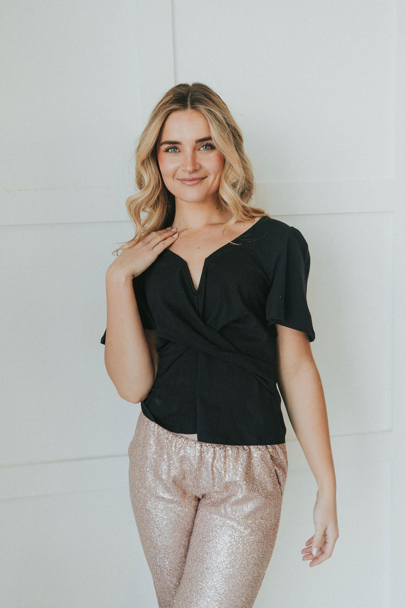 Reach Out Front Twist Tee