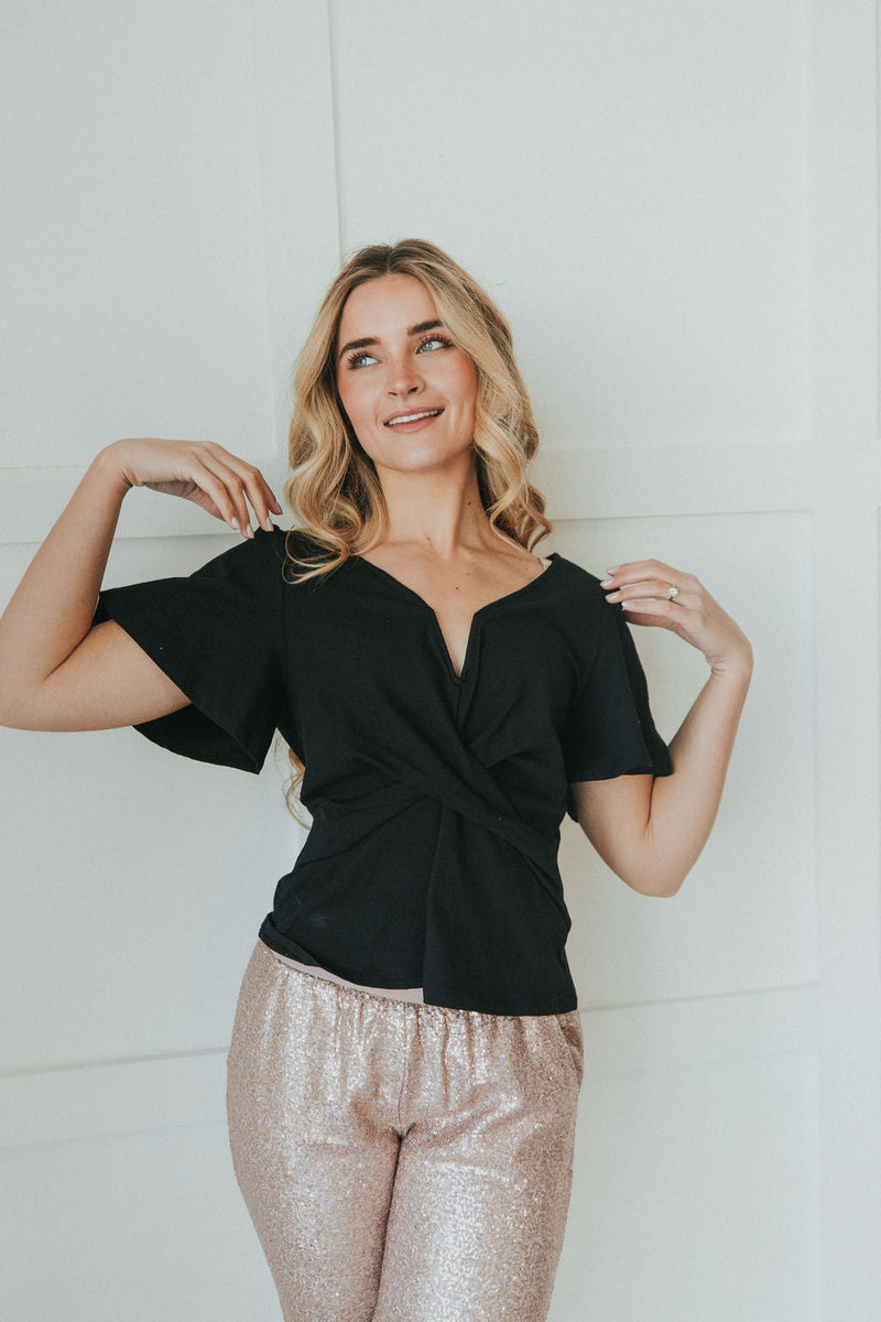 Reach Out Front Twist Tee
