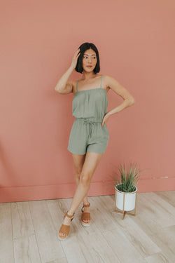 No Comparison Linen Romper