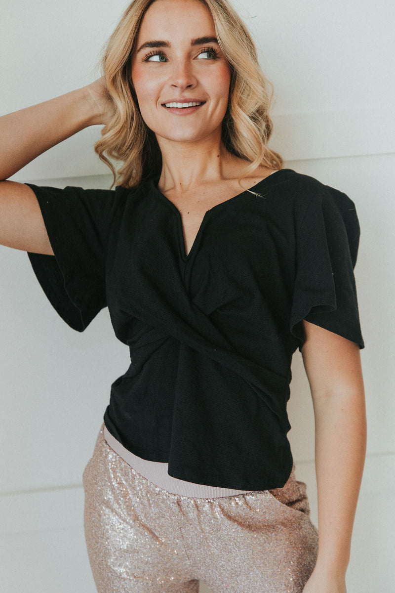 Reach Out Front Twist Tee