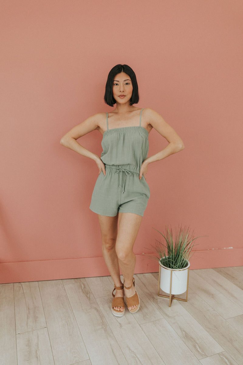 No Comparison Linen Romper