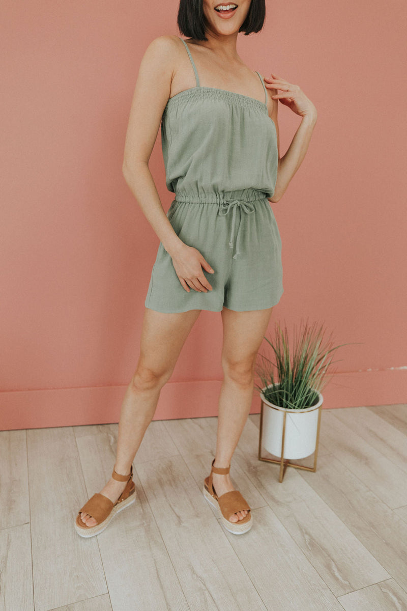No Comparison Linen Romper