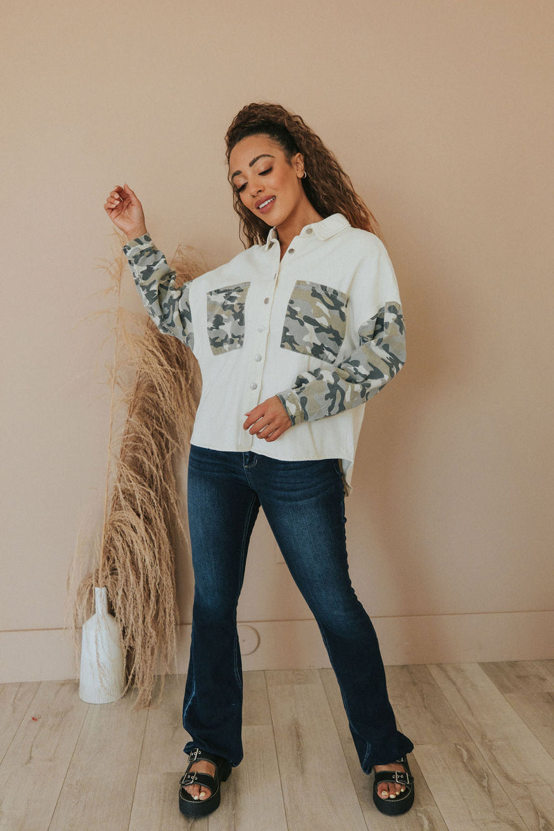 All Right With Me Double Button Jeans
