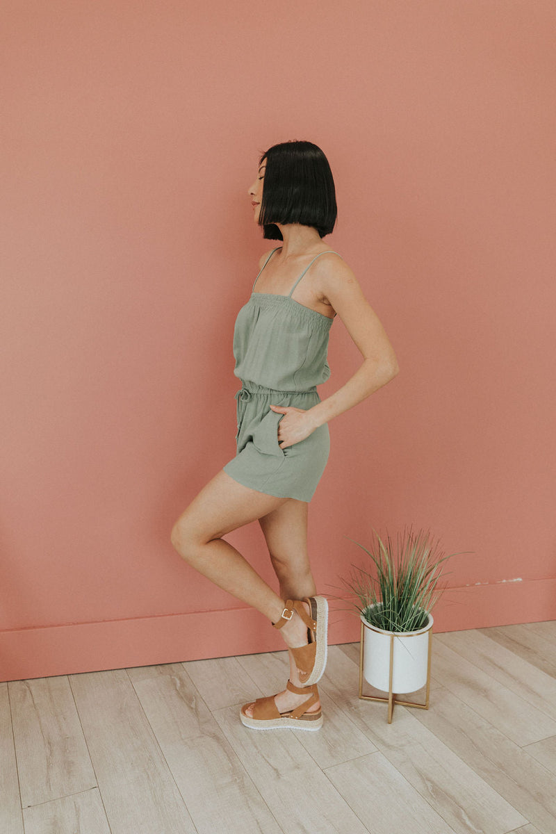 No Comparison Linen Romper