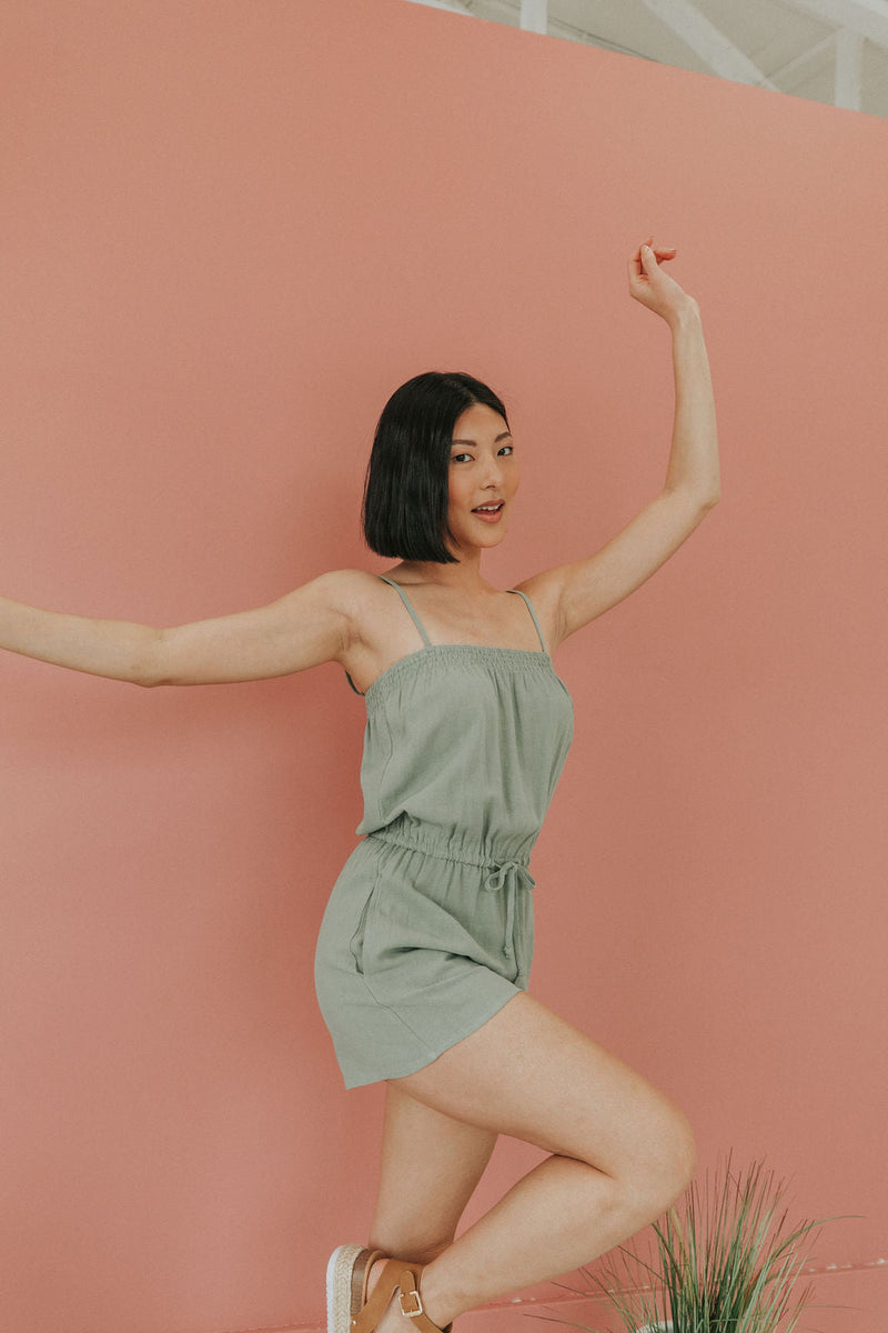 No Comparison Linen Romper