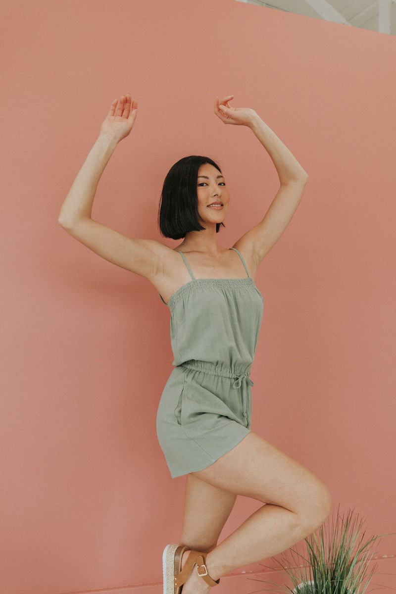 No Comparison Linen Romper