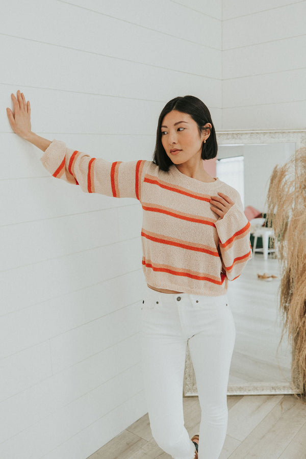 Think It Over Striped Sweater