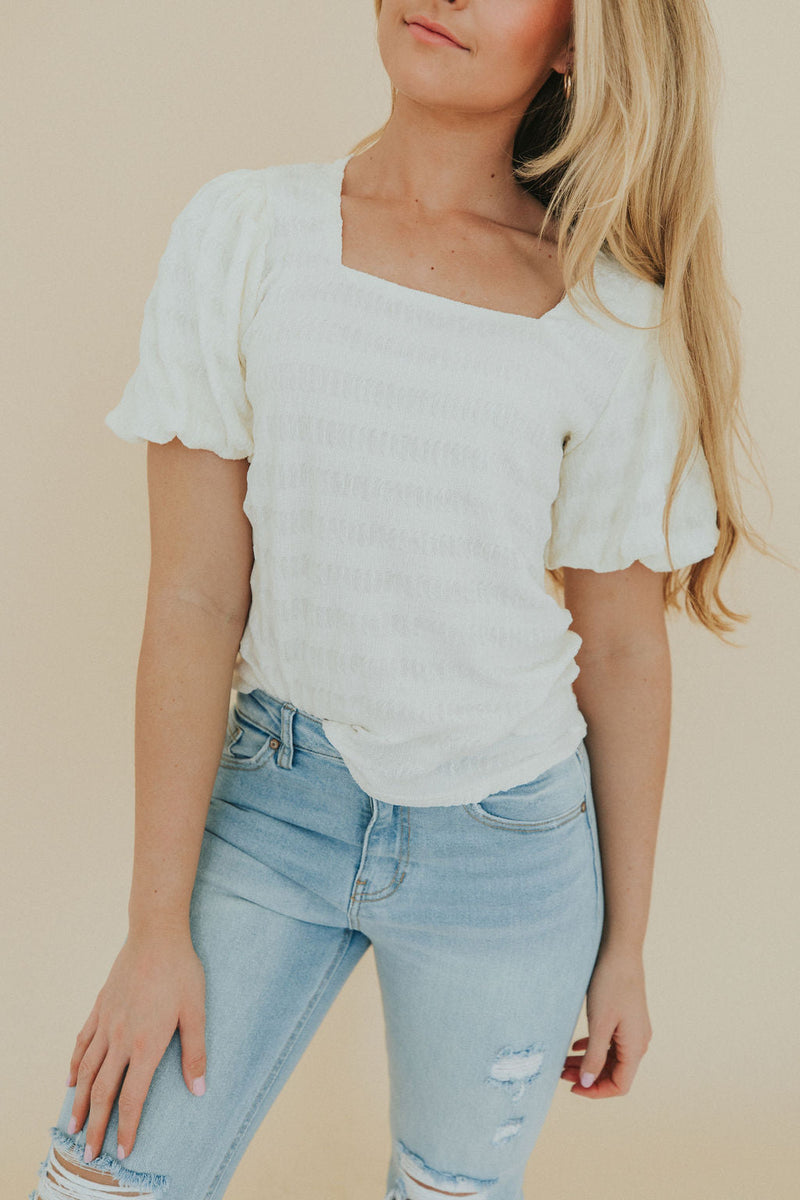 Be A Standout Puff Sleeve Top