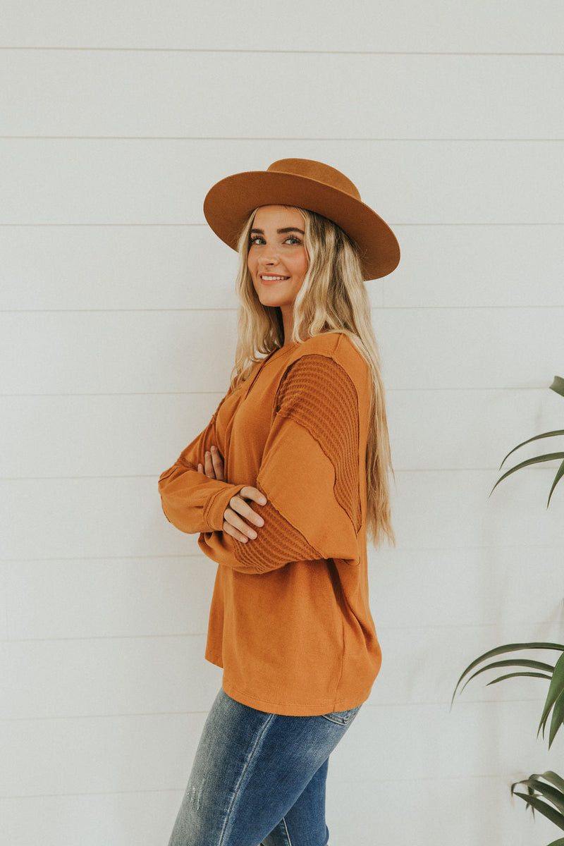 Just Too Sweet Contrast Sleeve Top