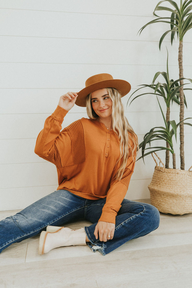 Just Too Sweet Contrast Sleeve Top