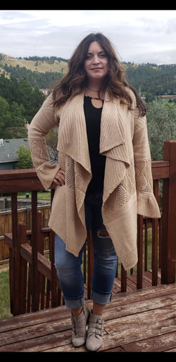 On The Go Boho Textured Cardigan