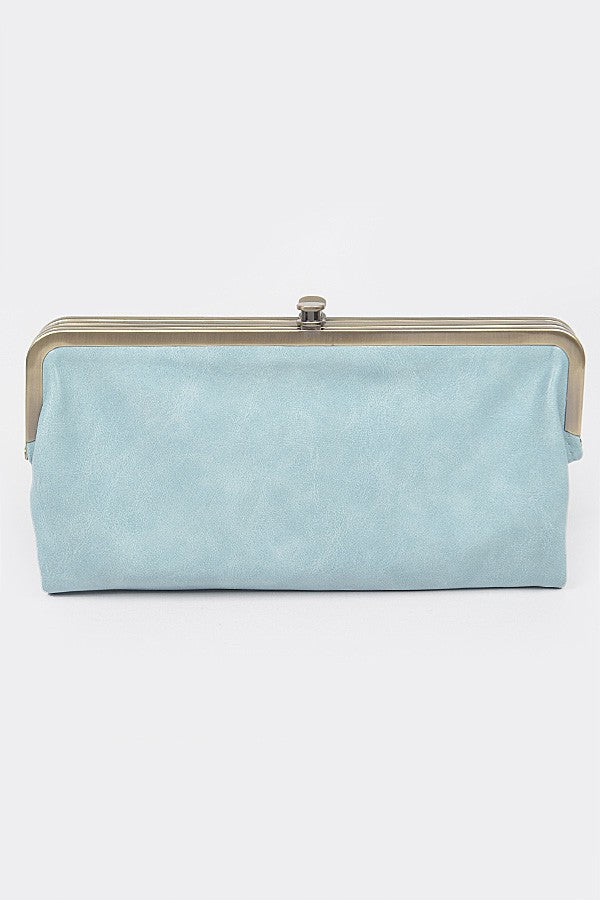 All In Favor Clasp Wallet -Blue