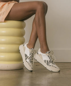 The Penelope Beige Platform Sneaker