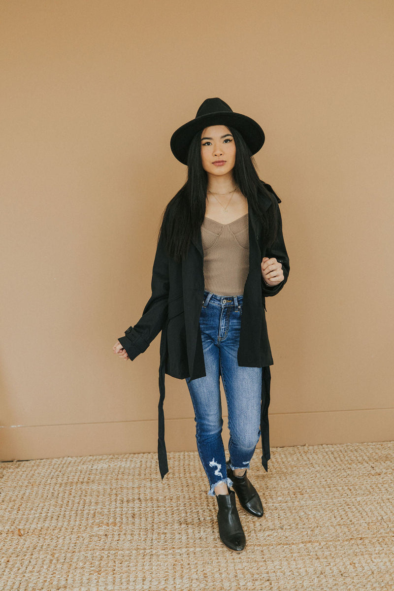 City Streets Classic Black Coat