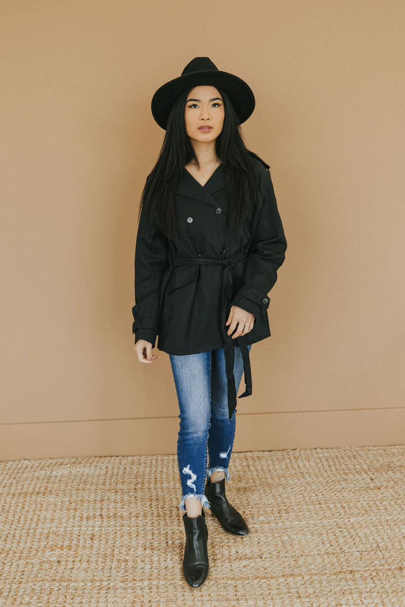 City Streets Classic Black Coat