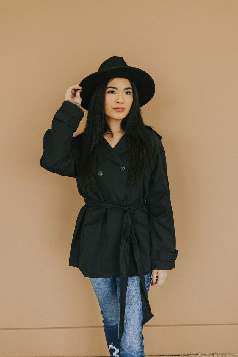 City Streets Classic Black Coat