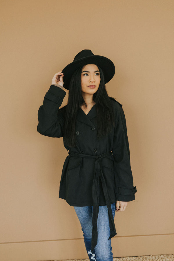 City Streets Classic Black Coat