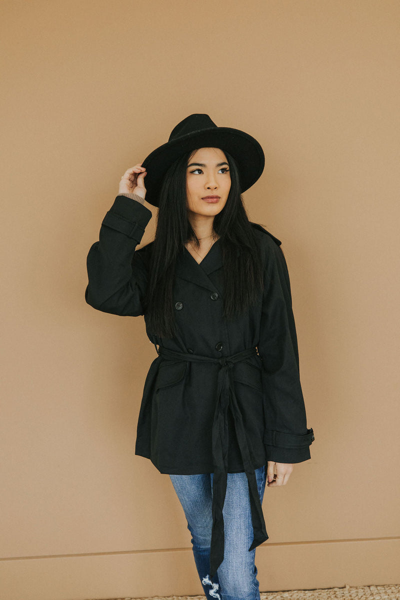 City Streets Classic Black Coat