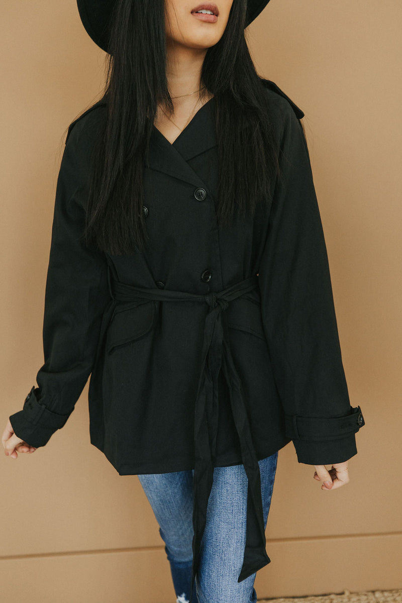 City Streets Classic Black Coat