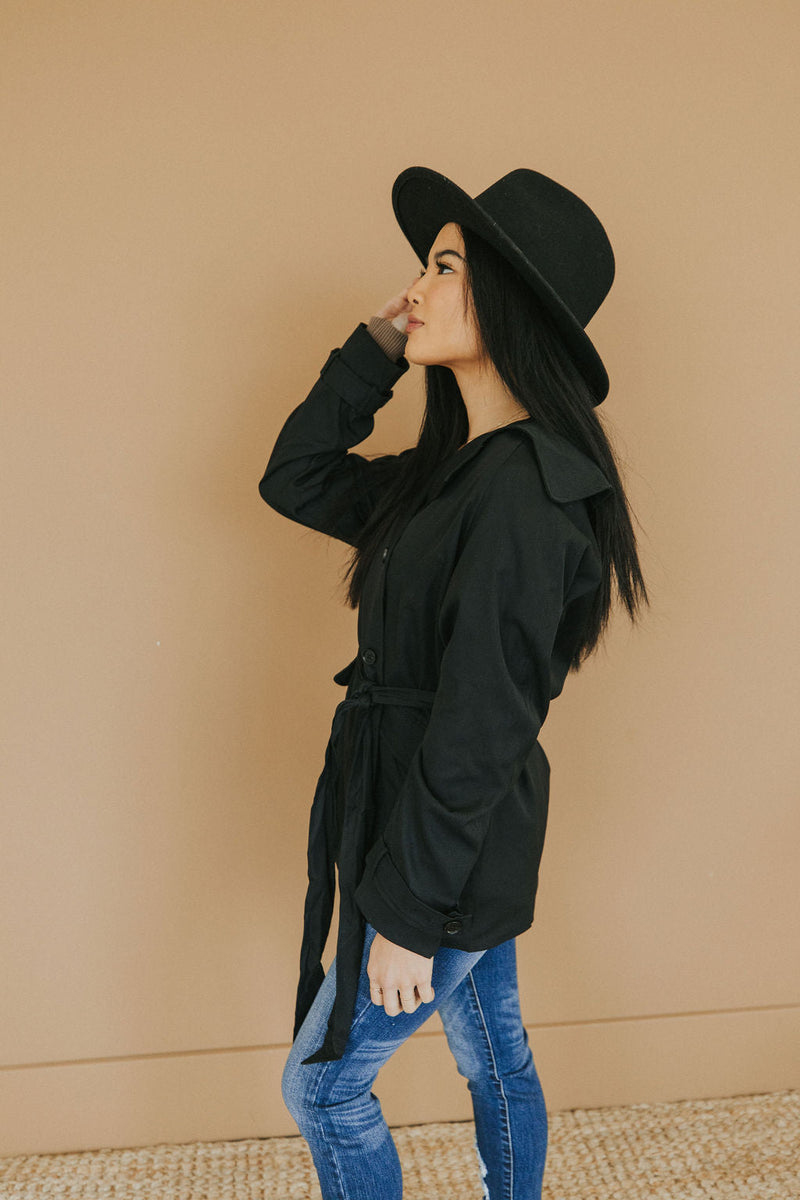 City Streets Classic Black Coat