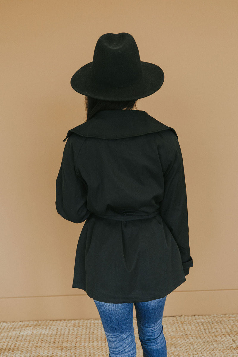City Streets Classic Black Coat