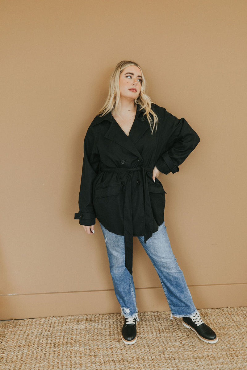 City Streets Classic Black Coat