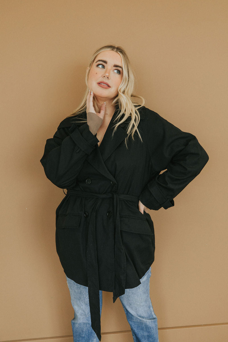 City Streets Classic Black Coat