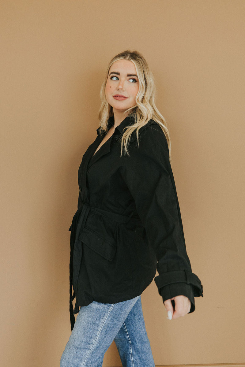 City Streets Classic Black Coat