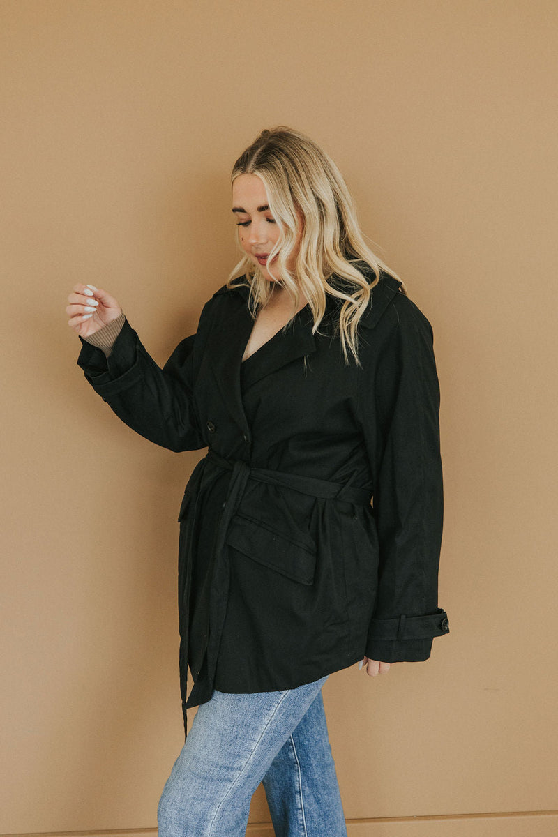 City Streets Classic Black Coat