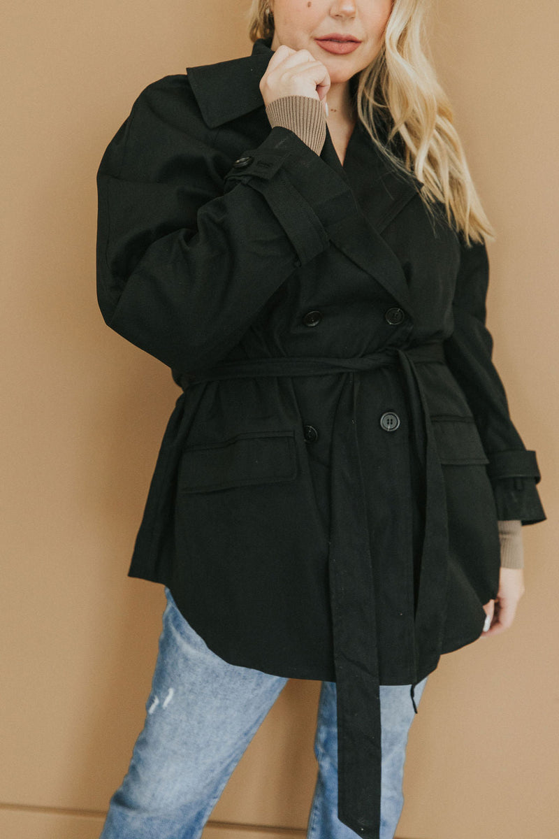 City Streets Classic Black Coat