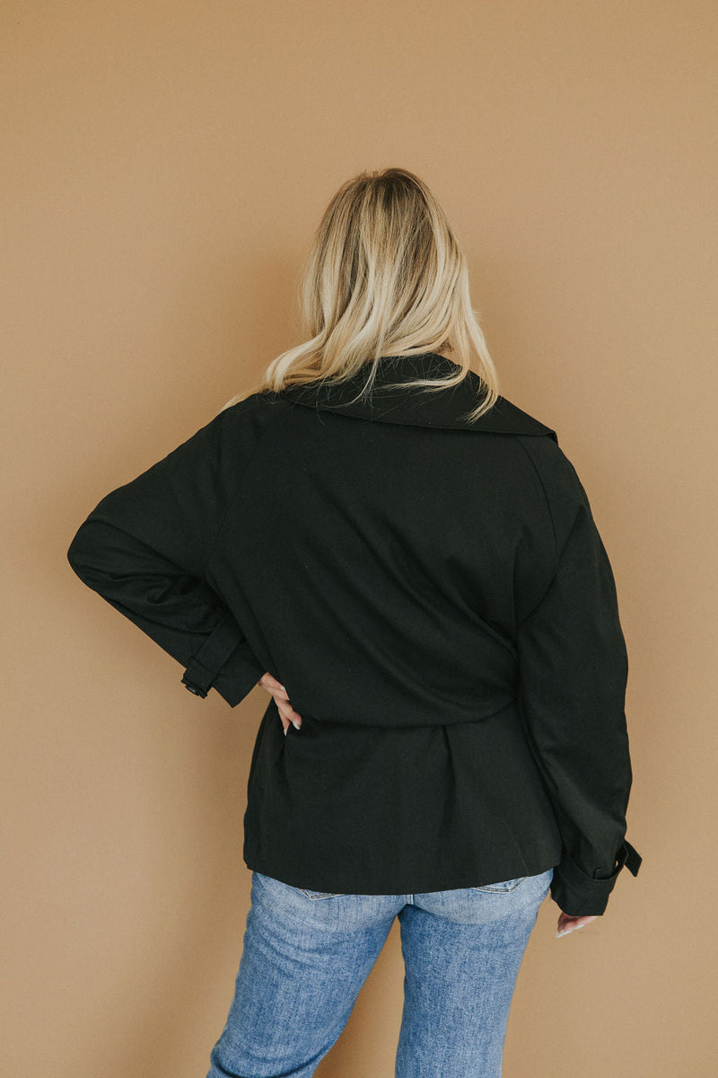 City Streets Classic Black Coat