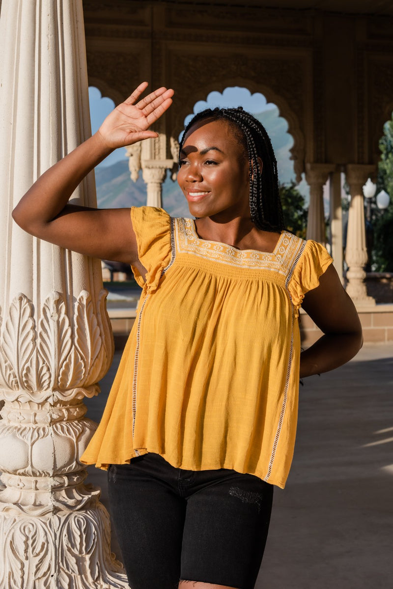 Romantic Muse Embroidered Top