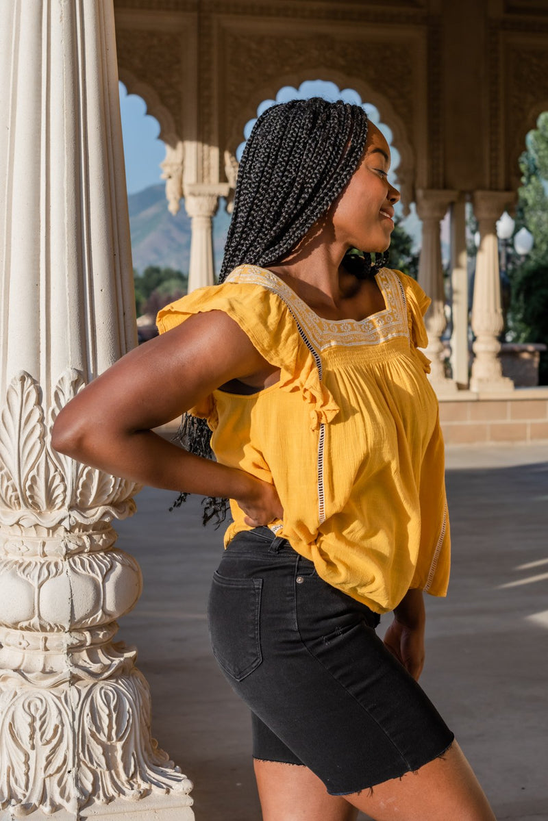 Romantic Muse Embroidered Top