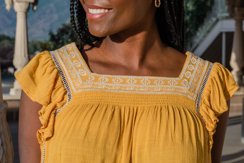 Romantic Muse Embroidered Top