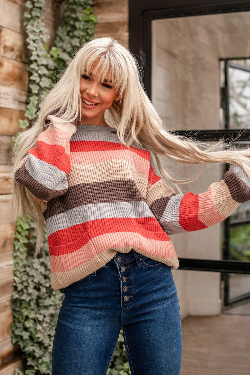Lazy Days Striped Sweater