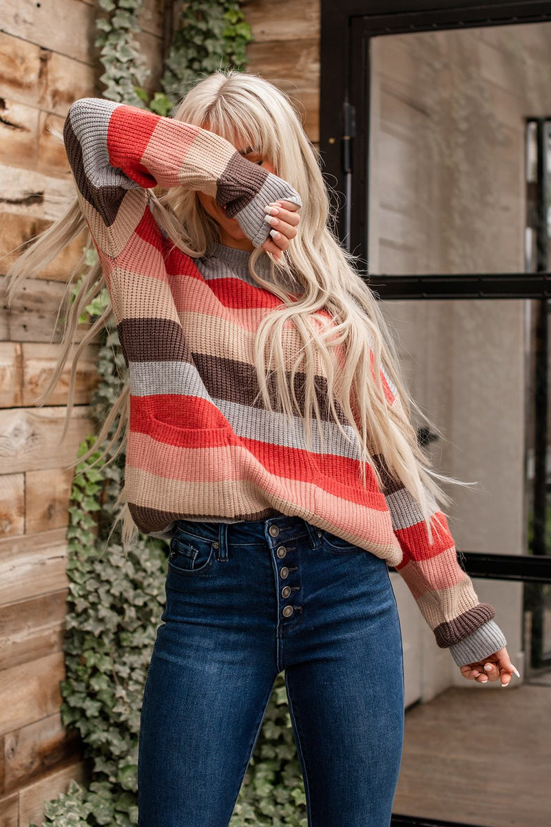 Lazy Days Striped Sweater
