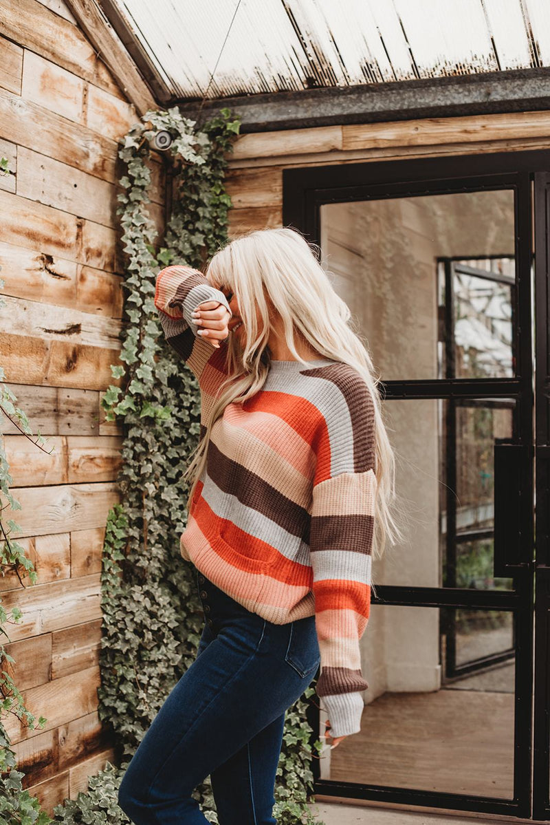 Lazy Days Striped Sweater
