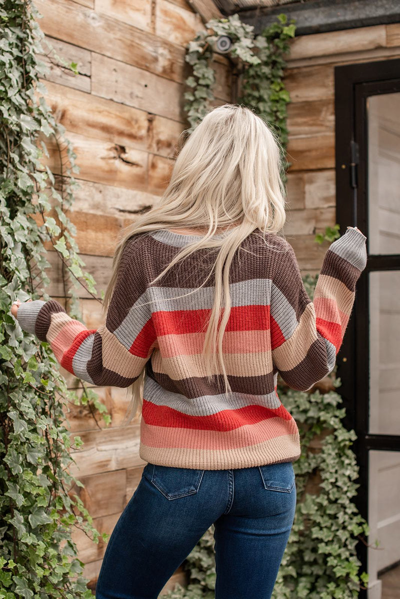 Lazy Days Striped Sweater