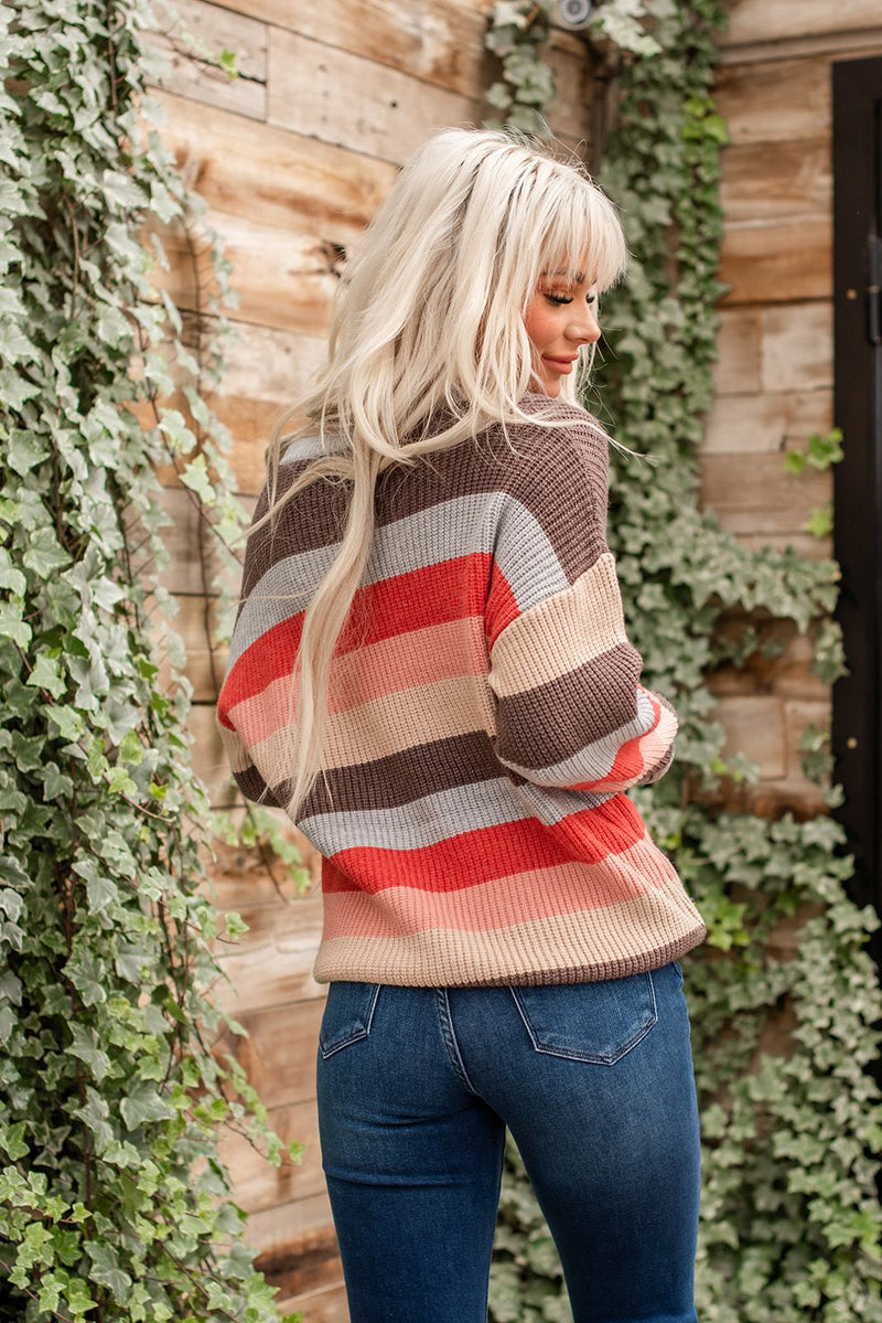 Lazy Days Striped Sweater