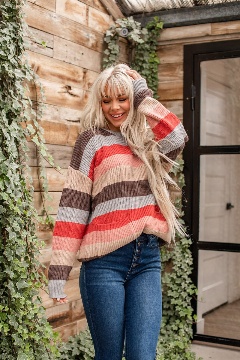 Lazy Days Striped Sweater