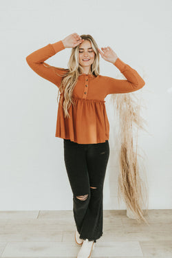 Here With You Babydoll Top