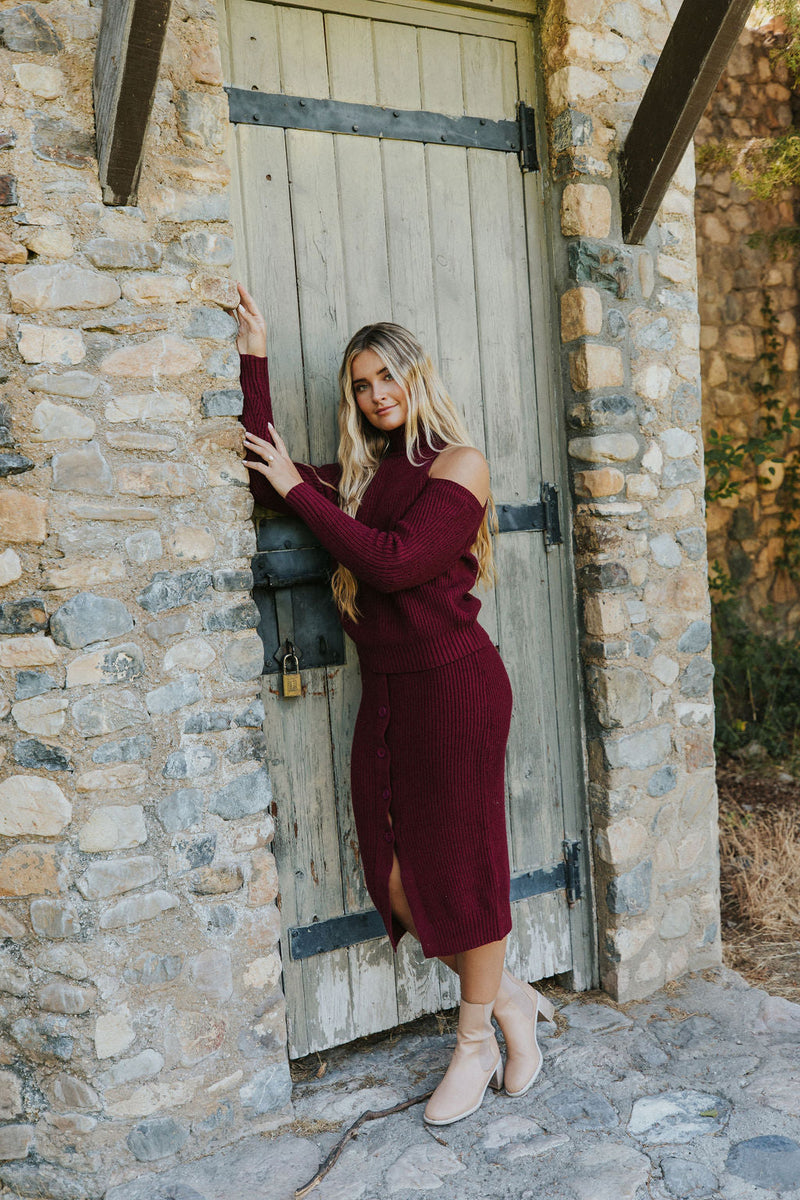 Think It Through Midi Skirt