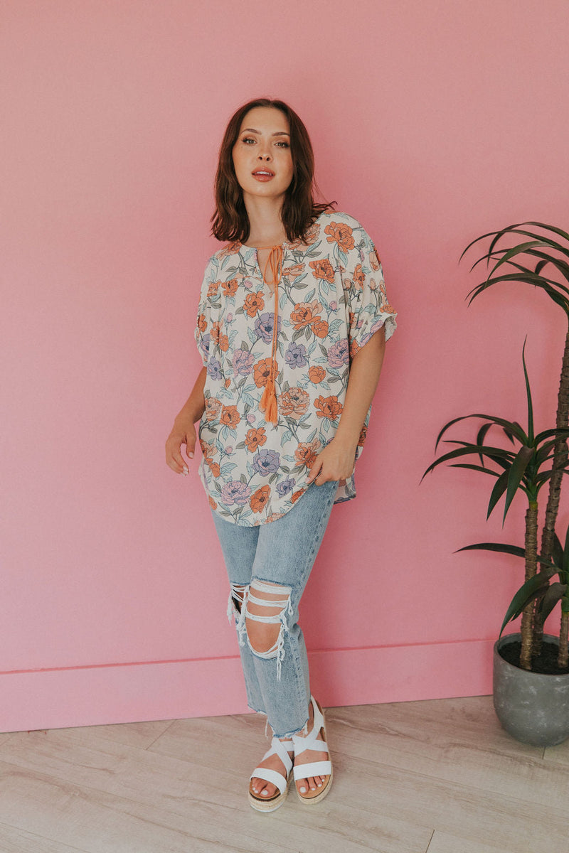 Just You Wait Floral Top